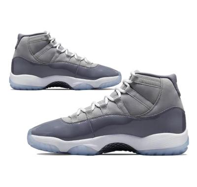 China Cushioning new high quality AJ 11 Gray Cool Gray Basketball Shoes cool cushioning sneakers shape sports shoes for sale