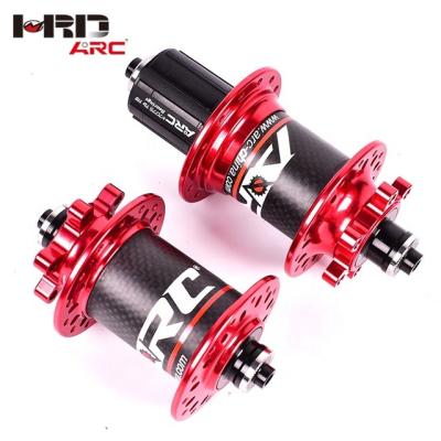 China Mid Year Sale MT-010F/RCB Carbon Fiber J-bend MTB 32H 135mm 6 Pawls 3 Teeth 114 Rings Red Mountain Bicycle Hub 32H 135mm for sale