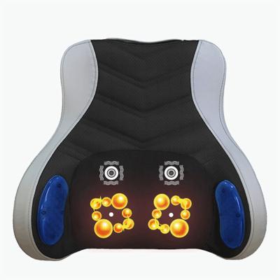 China 2022 Shiatsu Lumbar Comfortable Smart Waist Body Car Seat Massage Cushion Back Massage Pillow Cushion With Tapping for sale