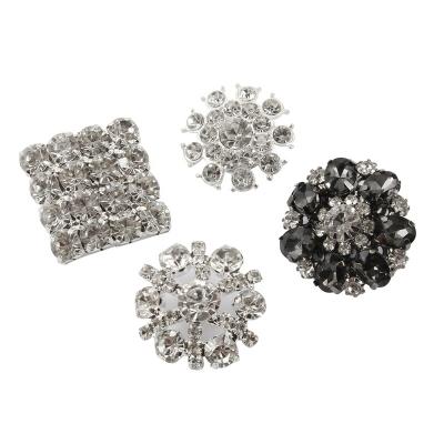 China Cheap Viable Wholesale Fancy Round Diamante Crystal Rhinestone Buttons from Kavatar for sale