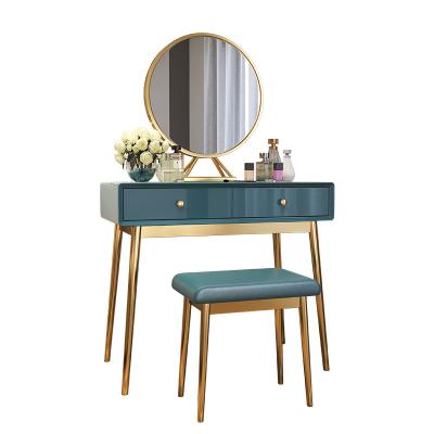 China (Other) OEM Adjustable Makeup Vanity Dressing Table with Mirror and Stool for sale