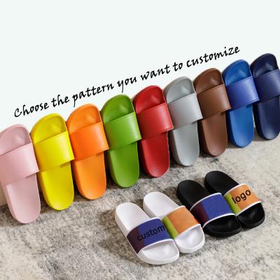 China CUSHIONING logo PVC free Gbshoe beach shoes slides logo wonen custom designer slippers slides sandals for sale