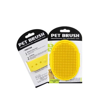 China Factory Direct Sales Viable Pet Brush Hair Removal Bath Massage Cat Pet Dog Brush for sale