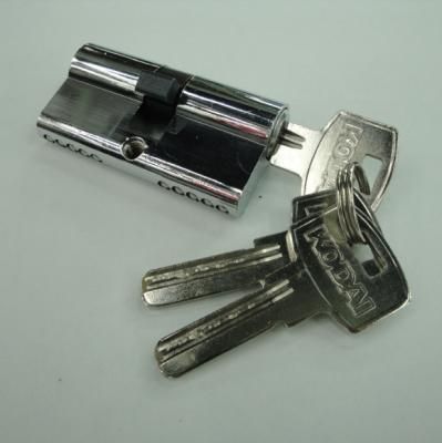 China 60mm Double Zinc Cylinder with 5 iron computer keys  CP color for sale