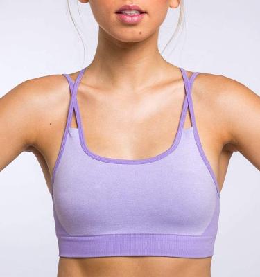 China Custom Anti-Static Workout Yoga Fitness Women Gym Yoga Seamless Sports Bra for sale