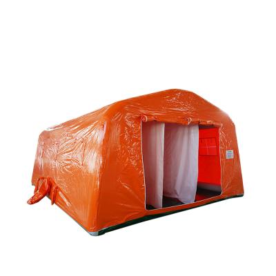 China Tube Type Emergency Rescue Easy Open Inflatable Tent High Stake Tent Custom Inflatable Rescue Tent For 26m2 for sale