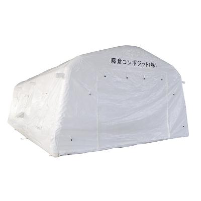 Китай High Quality Easy Setup Military Inflatable Canvas Air Stake Tent Medical Tent Tube Type With White Color продается