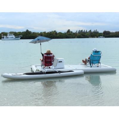 China boat & High Quality Private Inflatable Surfboard Docks PVC Floating Dock Small Inflatable Pontoon For Sale for sale