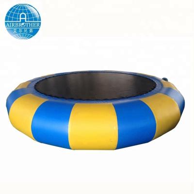 China 0.9mm Thickness Strong PVC Factory Custom Cheap Inflatable Water Trampoline for sale