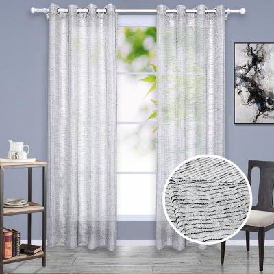 China i@home Jiangsu Optic Luxurious Linen Window Curtains Sheer Living Room for sale