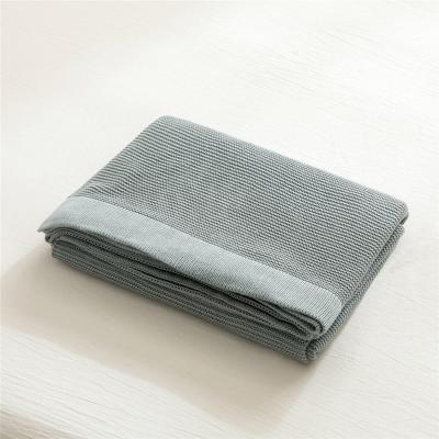 China Sustainable i@home cold feeling throw woven sofa bamboo cooling blanket knit for bedroom for sale