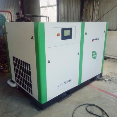 China Medical 37kw 55kw 75kW 50hp 75hp 100hp Silent Oil Free Screw Air Compressor en venta