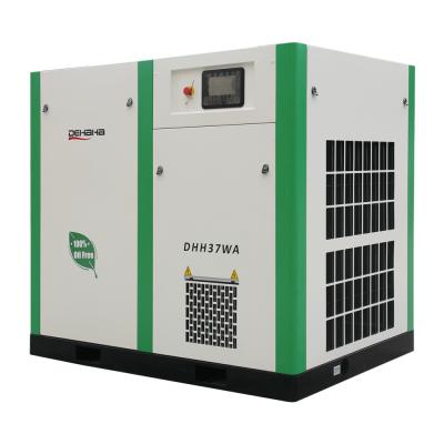 China Compresor de aire de tornillo sin aceite silencioso de 22 kW 30hp con 10 bar en venta