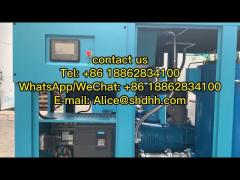 Stationary Low Pressure Screw Air Compressor 75KW Textile Industrial Screw Compressor