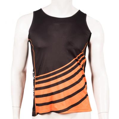 China Team Training Wear Sublimation Men's Anti-pilling Breathable Tank Top Quick Dry Sports Singlets for sale