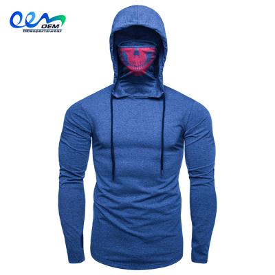 China Sun UV Protection Cotton Anti-pilling Quick Dry Comfortable Men Fashion Hoodies Face Cover Outdoor Sports Wear for sale