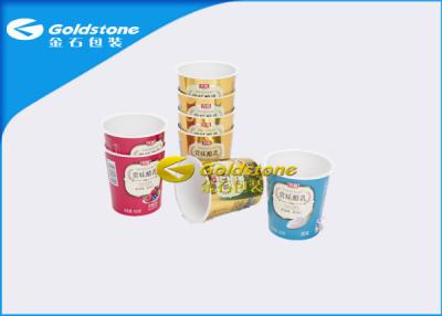 China Hochrangiges Papppapier-Plastikeiscreme-Schalen mit zwei - Seiten-multi gefärbt zu verkaufen