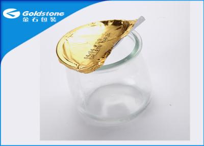 China Custom Embossed Peelable Aluminium Lidding Foil For Glass Containers for sale