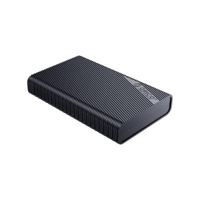 China ORICO Plastic Heat-disspation USB3.0 SATA External Power 12V Adapter Stripe 3.5 Inch Hard Drive Tabletop Case 18TB 5Gbps 3521U3 for sale