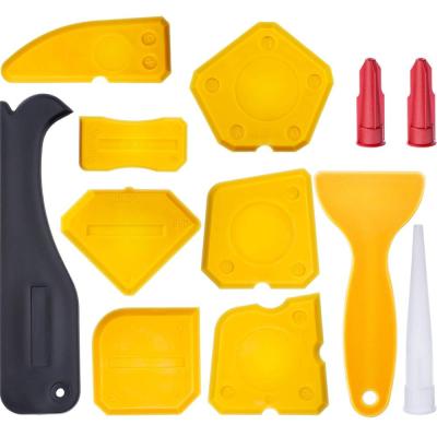 China 12pcs Plastic Caulking Tool Silicone Sealant Buddy Silicone Kit Trowel for sale