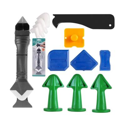 China 13pcs Sealant Nozzle Rubber Sealant Nozzle Plus Scrapers Silicone Sealant Caulking Tool Kit for sale