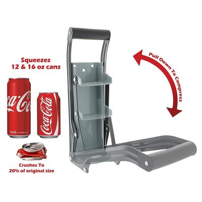 China Heavy Duty Can Crusher All Black Coated Because-02-16OZ 12oz Or 16oz Can Crusher And Bottle Opener for sale