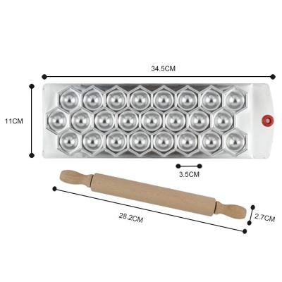 China 24-Hole Stocked Pierogi/Dumpling Maker Set Kitchen Pastry Tools with One Pin for Ravioli Meat Press Maker Pelmeni Dumplings for sale