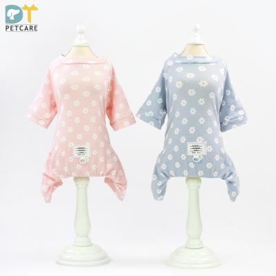 China Four-legged pet clothes pet clothes dog clothes four-legged spring stocked clothes and small summer daisy for sale