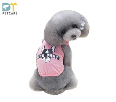 China New Japanese Classic Pet Clothing Summer Vest And Korean American Stocked Alphabet Dog Vest for sale