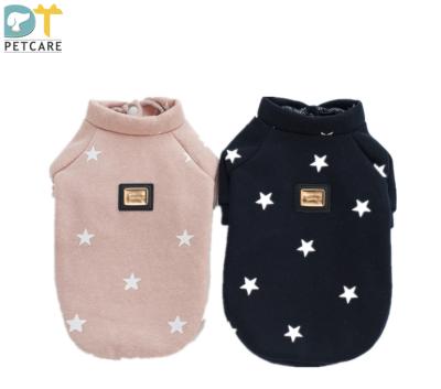 China Wholesale stocked dog clothes pet clothes fall and winter new five-pointed star geometric patterns sweater for sale