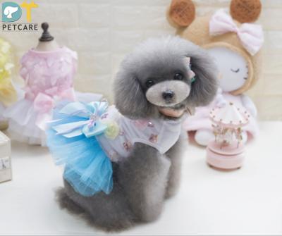 China Wholesale Stocked Pet Clothes Dog Pet Skirt Stain Foreign Trade Candy Color Skirt Pet Dress for sale