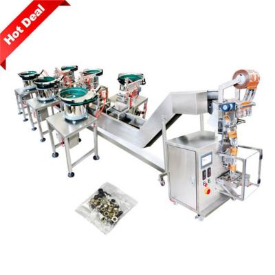 China machinery & Automatic Hardware Metal Machine Seal Bagging Button Weighing Head Socker Screws Wrapping Packing Machine for sale