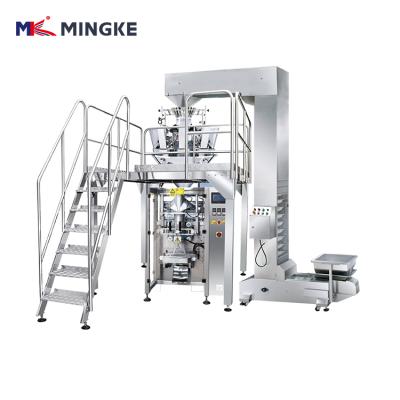 China Large Food Vertical Weighing Peanut Packaging Machine , Factory Price Potato Chips Packing Machine for sale