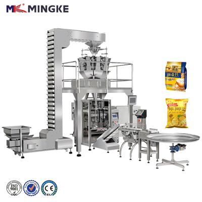 China Factory China Multihead Chemical Weigher Industrial Popcorn Chips Packing Machine for sale