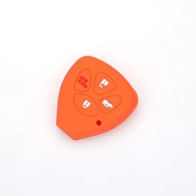 China Factory Direct People Car Silicone Key Case Cover 3 Remote Buttons Shell Rubber for sale