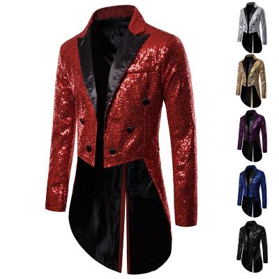 China Wholesale Anti-Wrinkle Lankepace Jacket Men Fashion Coat Bling Wedding Suits For Man Party Prom Male Stage Slim Fit Suits for sale