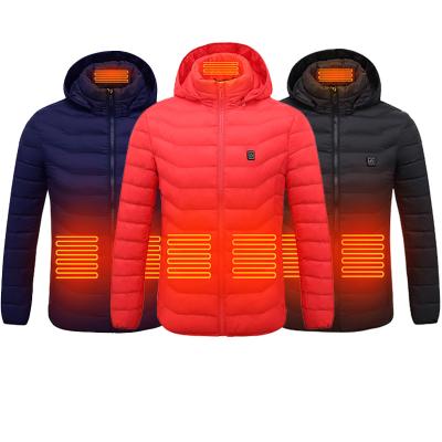 China Taenzoess QUICK DRY 9 Area Heated USB Hooded Men's Jackets Women's Winter Outdoor Heated Jacket for sale