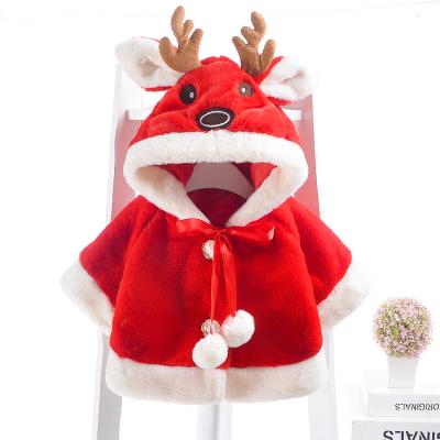 China Christmas Baby Anti-Shrink Clothes Outwears Cute Elk Fleece Jacket Winter Fancy Baby Warm Coat Children Winter Coated Velvet for sale