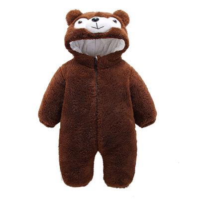 China Wholesale Cheap Daily Clothing Custom Printing Warm Soft Fluffy One Piece Baby Clothes Romper for sale