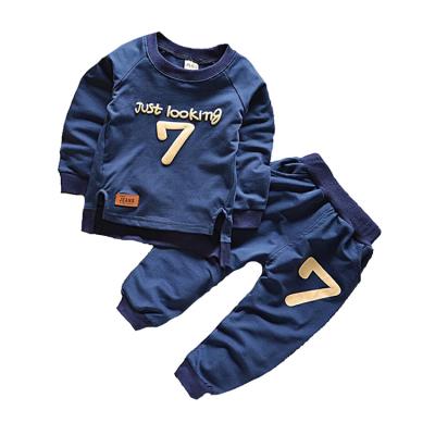 China Casual Fashion Autumn Long Sleeve Baby Toddler Costume Kids Clothes For Boy Clothing Sets for sale