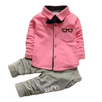 China Boutique T-shirt Boy's Casual Gentleman's Long Sleeve Clothing Sets Kids Clothes for sale