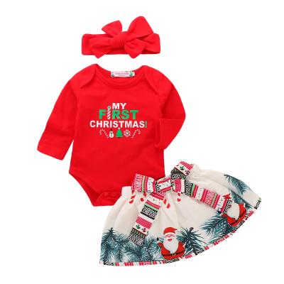 China New Arrival Fashion Christmas Boutique Children's Washable Clothing Children's Christmas Clothing Sets for sale