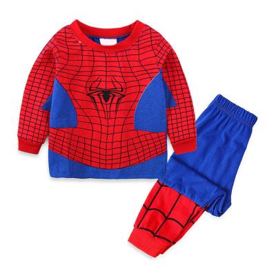 China Children's Pajamas Boys Long Sleeve Pajamas Spiderman Breathable Pajamas Clothes for sale