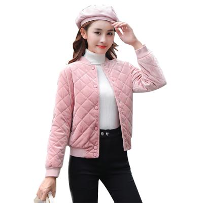 China Taenzoess Women's Puffy Coat Velvet Stripper Jacket Reversible Zipper High Quality Bomber Jacket For Women for sale