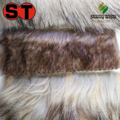 China Wholesale Top Garment Graduate Faux Fur Fabric/High Grade Faux Fur Fabric/High Grade Rib Collar Fabric for sale