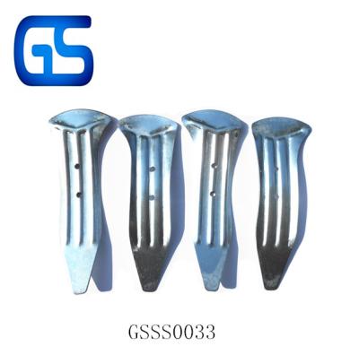 China custom shape plated shoe steel leg for skate shoes GSSS0005 for sale