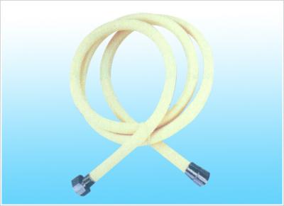 China Bathroom Flexible Pvc Shower Hose 2m , Yellow Plastic Shower Head Hose for sale