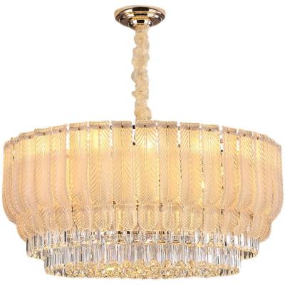 China Modern Modern Lighting Lamps Fashion Unique New Design Large Crystal Chandelier French Creative Villa Dining Room Bedroom Study Lamp for sale