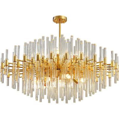 China Modern Living Room Bedroom Chandelier Ceiling Pendant Lights Modern Gold Crystal Chandeliers For Homes for sale