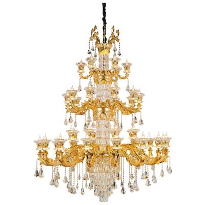 China Modern European crystal lamp living room lamp simple European luxury hotel bedroom restaurant villa candle chandelier for sale